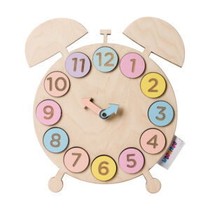 CLOCK educational wooden puzzle