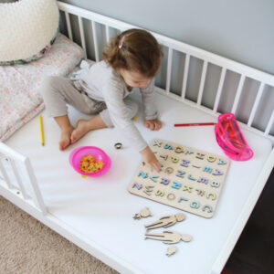 Wooden Alphabet Puzzle – Letter board for children
